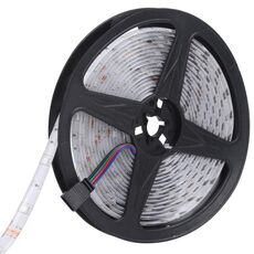 LED 5m 150 LED SMD 5050 IP65 Bluetooth Bluetooth Bluetooth RGB Strip con telecomando a 24 tasti, spina UE