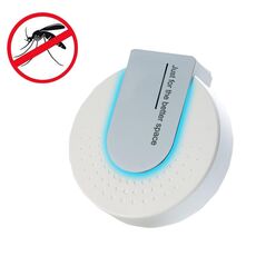 Qy024 In-line Ultrasuoni Zanzara Repellente Mini Insetti Repellente e Mouse Repellente con luce, spina USA (bianco)