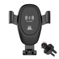 Caricabatterie wireless per auto Caricabatterie wireless multifunzionale per telefono cellulare (nero)