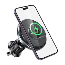 Yesido C190 15W Magsafe Caricatore wireless per presa d'aria magnetica per auto (nero)