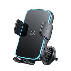 USAMS CD230 15W Accurate Aligment Supporto per telefono da auto con ricarica wireless con ventosa (nero)