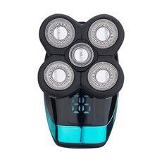 Rasoio elettrico Rasoio ricaricabile Razor Intelligent Digital Display digitale Clipper per capelli Bald, Stile: Blu