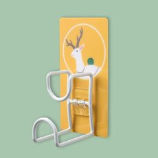 2 pezzi JM028 Gancio per lavabo non perforato per bagno di casa Tagliere da cucina Rack di stoccaggio appendibile senza soluzione di continuità (Reinfawn)