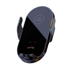Supporto per telefono cellulare con ricarica wireless a induzione intelligente con presa d'aria per auto (nero 66 W)