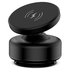 Supporto per telefono con ventosa magnetica per auto con ricarica wireless X9C (nero)