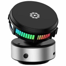 Supporto per telefono da auto X19 15W Supporto magnetico per telefono con raffreddamento a vuoto e ricarica wireless (argento)