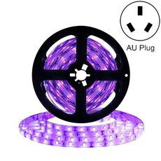 3528 SMD UV Purple Light Striscia Epossidica Lampada a LED Epossidica Striscia di luce decorativa, Stile: Bare Board 10m (Plug AU)