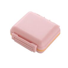 5 PCS JS0018 Scatola di pillola sigillata portatile portatile con 6 scomparti per la scatola di assistenza sanitaria della pillola (rosa solido)