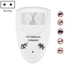Repelleria ad ultrasuoni elettronica del mouse per uso domestico Repeller di insetti intelligente, spina UE (bianco)