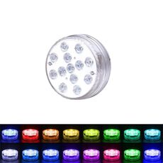 LED Telecomando Telecomando Light Pool Piscina impermeabile Lampada subacquea, Specifiche: 7cm 13 LED + Telecomando IR 28-Key (1 PC + 1 Telecomando)