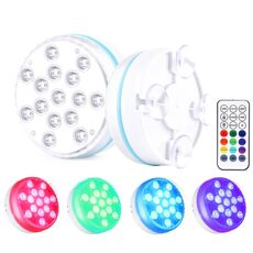 15 LED RF Telecomando Telecomando Lampada da sub Magnetica Lampada da piscina impermeabile, Specifiche: 1 PC + 1 RC (16 colori)