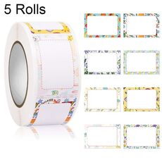 5 Rotoli Carino Cartoon Bambini autoadesivi Autoadesiva Nome di classe Nome Classe Adesivo, Dimensioni: 2.5x3.7cm (HA103)