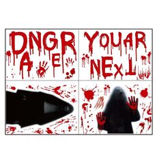 2 set SQ629 Halloween Elettrostatico Window Window Stickers Party Decoration Window Window Wall Adesivi a doppia faccia, Specifica: Ghost di Halloween