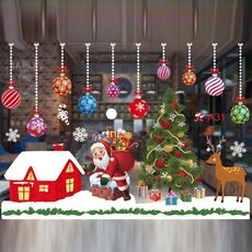 Decorazioni natalizie Adesivi per finestre Adesivi murali Centro commerciale Decorazione per finestre del supermercato (colore A31)