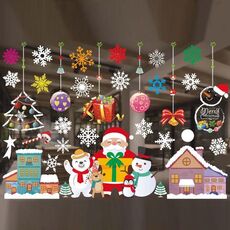 Decorazioni natalizie Adesivi per finestre Adesivi murali Centro commerciale Decorazione per finestre del supermercato (colore A52)