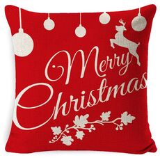 3 PZ Biancheria di Natale Rosso Abbraccio federa senza federa, Specifica: 45 x 45 cm (SDBZ-00309)