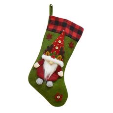Borsa di caramelle del regalo dei bambini del ciondolo dei cartoni animati del pendente della decorazione della bambola senza frontini del Natale (rosso)
