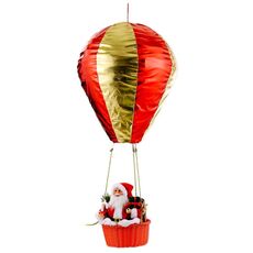 Decorazione natalizia Babbo Natale in mongolfiera Atmosfera Shop Hotel Atmosfera Decorazione del soffitto (mongolfiera di Babbo Natale)