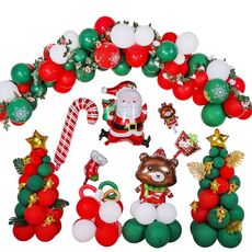 1sD2021006 Decorazione di natale decorazione del film di alluminio Palloncini, Stile: Corona