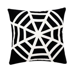 2 Pz SysDWS23 45x45cm Ornamento di Halloween Federa Federa Digital Stampa cuscino senza cuscinetto (Cobweb)