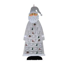 Feltro fatto a mano Decorazione dell'albero di Natale Bambini Decorazioni di Natale di DIY, Stile: Calendario grigio
