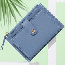 3 PCS Women Type Type Portafoglio sottile carino semplice studente studente borsa (blu)