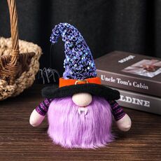 Forniture decorative di Halloween Shining Bambola senza volto (viola)