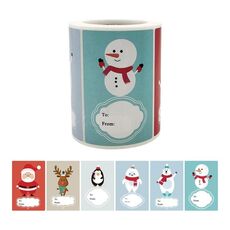 Autoadesivo della decorazione della merce del regalo di natale 5 PCS di Natale, dimensioni: 50x75mm (A-388)