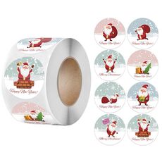 Cartmart santa sticker tag regalo autoadesivo, dimensioni: 1,5 pollici / 3.8 cm (LG-210922-38-005)