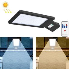 LED Solar Street Lample Human Body Heans Aduction Sort Illuminazione Domestico Giardino da giardino all'aperto, Stile: Telecomando + Sensore (luce bianca fredda)