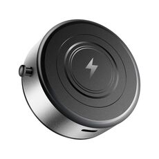 AIMITE M8 Caricabatterie wireless per auto Supporto per telefono Ventosa a vuoto Supporto magnetico forte (argento)