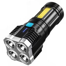 S03 4 x SMD 3030 + Cob Forte Light Light USB Torcia a LED ricaricabile