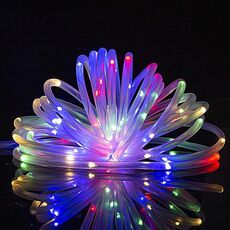 Vacanze Decorazione della festa Tubo Le luci a stringhe a LED Giardino Decorazione della decorazione della luce con telecomando, Spec: 12m 100 LED USB Powered (Color Light)
