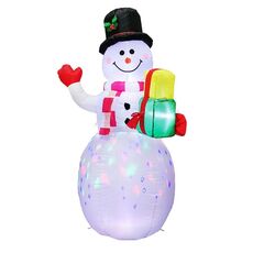 Ornamenti luminosi del natale del pupazzo di neve del pupazzo di neve del pupazzo di neve del Babbo Natale, spina degli Stati Uniti (QM0001-1,5m)
