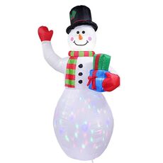 Ornamenti luminosi del natale del pupazzo del pupazzo di neve del pupazzo di neve del pupazzo di neve del Babbo Natale, spina degli Stati Uniti (QM0002-2.4m)