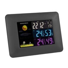 Misuratore multifunzionale per interni ed esterni Temperatura e misuratore di umidità Screen colorato orologio temporale (TS-A97-US US Plug)