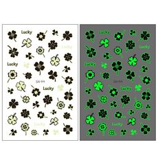 10 PCS Impermeabile Sweat Aow Ambientale Adesivi per unghie Luminosi Adesivi FAI DA TE (SN-144)