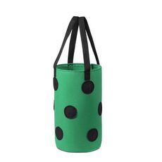 Sacchetto di impianti di fragole a sospensione multi-bocca con 13 fori, dimensioni: 20x35cm (verde)
