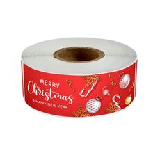 5 rotoli 120 fogli / roll stivali da regalo di natale a striscia di Natale (M4)