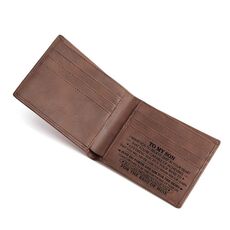 Portafoglio lettering uomo vintage in pelle PU (da 01 a figlio)