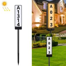 TS-G6704 Solar Dual-Color Temperatura Temperatura Plug Plug Numero della casa Ploto