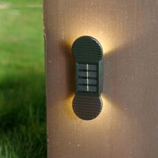 2 LED Solar Light Esterni Giardino da parete impermeabile (luce calda)