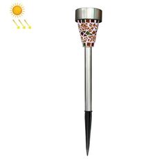 3 pz H4011 Solar Outdoor Outdoor Amberometro Mosaico Prato per prato (arancione)