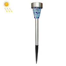 3 PCS H4011 Solar Outdoor Autostrada Mosaico impermeabile Prato (blu)