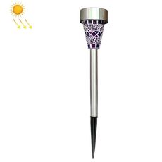 3 pezzi H4011 Solar Outdoor Autostrado Mosaico impermeabile Prato (viola)