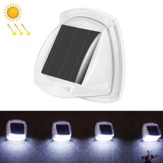8 LED da parete impermeabile per cortile solare a LED (luce bianca)