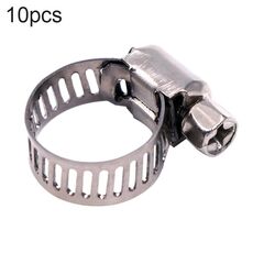 Morsetto per tubo dell'acqua dell'acciaio inossidabile 100 PCS (argento)