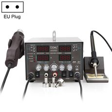 Baku BA-8305D 220V 3 in 1 4 Display digitale Set di pistola ad aria calda, spina UE