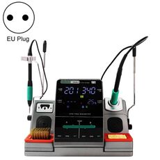 Sugon T3602 220V 240W Dual Station Nano Stazione di saldatura elettrica con doppio manico, spina UE