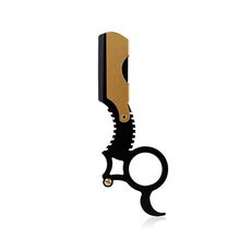 2 PCS MANUALE UOMO ANELLO IN ACCIAIO INOSSIDABILE RAZOR SENZA BLADA (GOLD)